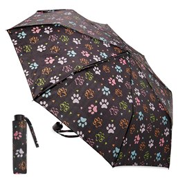 UU0424 BRIGHT PAW PRINT SUPERMINI UMBRELLA