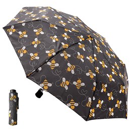 UU0436 BEE/HEART PRINT SUPERMINI UMBRELLA